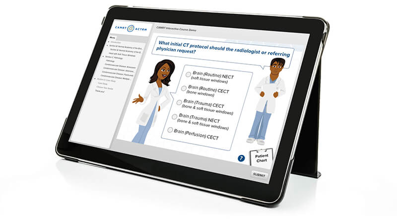 An example of part of an activity which uses a scenario (in this case, a specific patient's health) - Magic Articulate Storyline Tricks Revealed - eLearning Course Design - Custom Learning