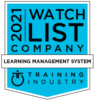 Training Industry 2021 Content Development Company Watch List badge