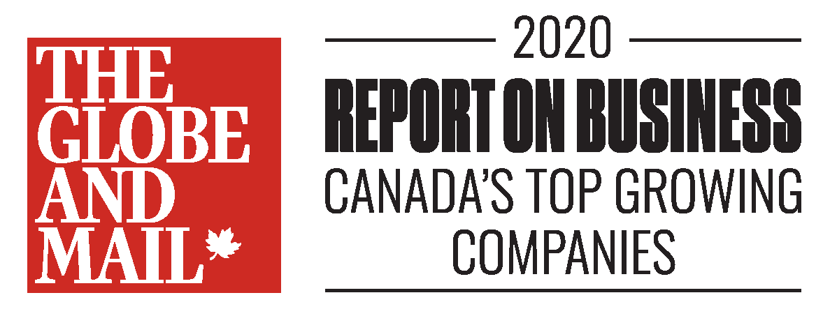 The Globe and Mail Canada's Top Growing Companies award winner logo