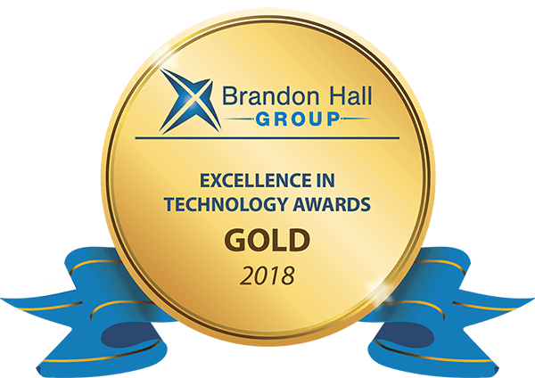 Brandon Hall Group Excellence in Technology Awards Gold 2018 medal